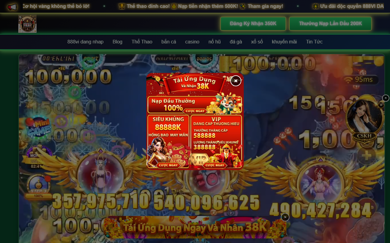 888viloginvip.com screenshot