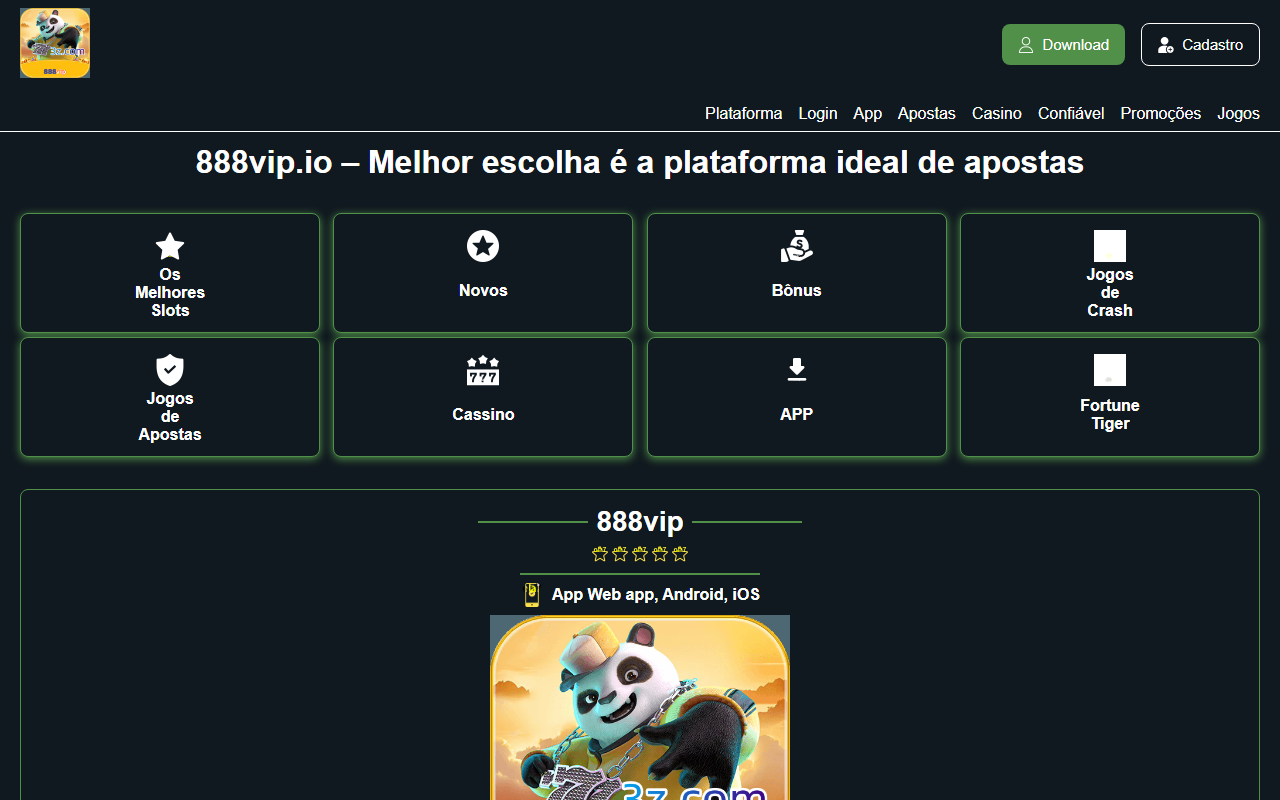 888vipplataforma.com screenshot