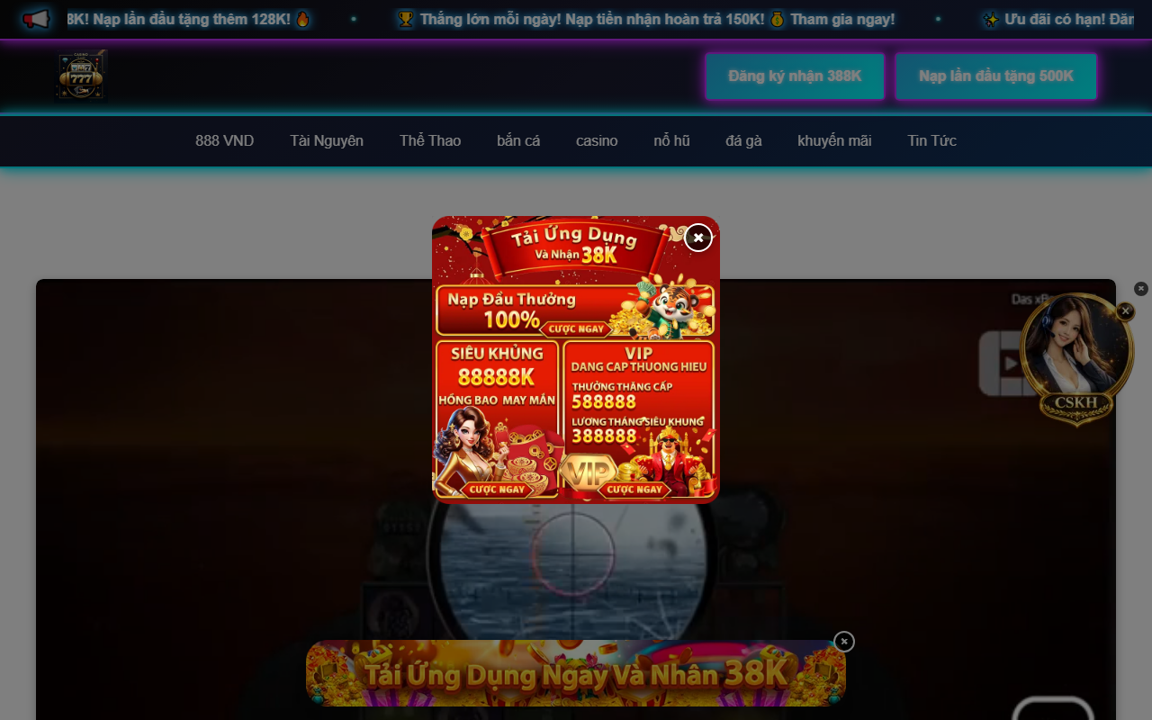 888vndvips.com screenshot