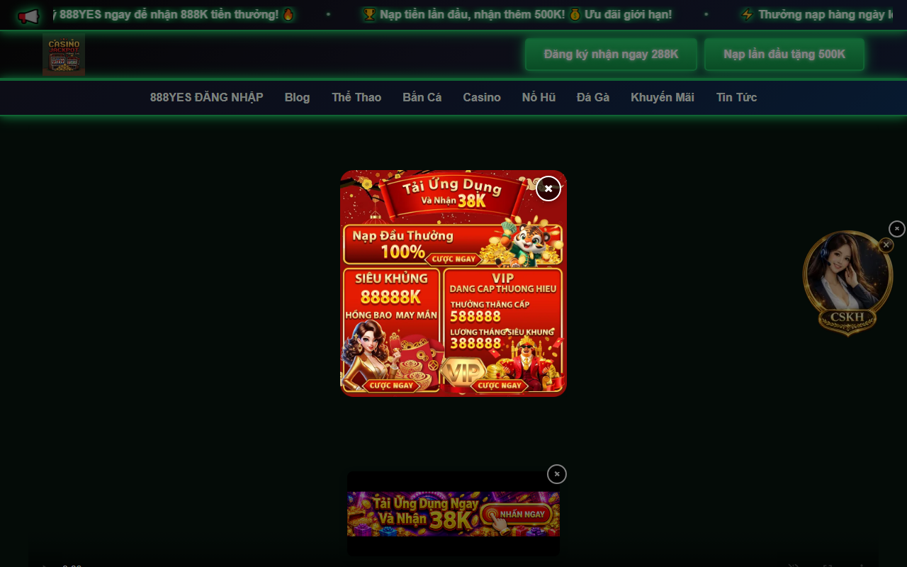 888yesloginbet.com screenshot